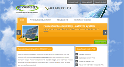 Desktop Screenshot of fotovoltaicke-elektrarny.revamont.cz